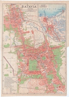 1917 Map of Jakarta Batavia