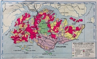 1967 Map of Singapore Island