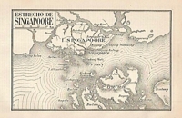 1927 Singapore Straits Map